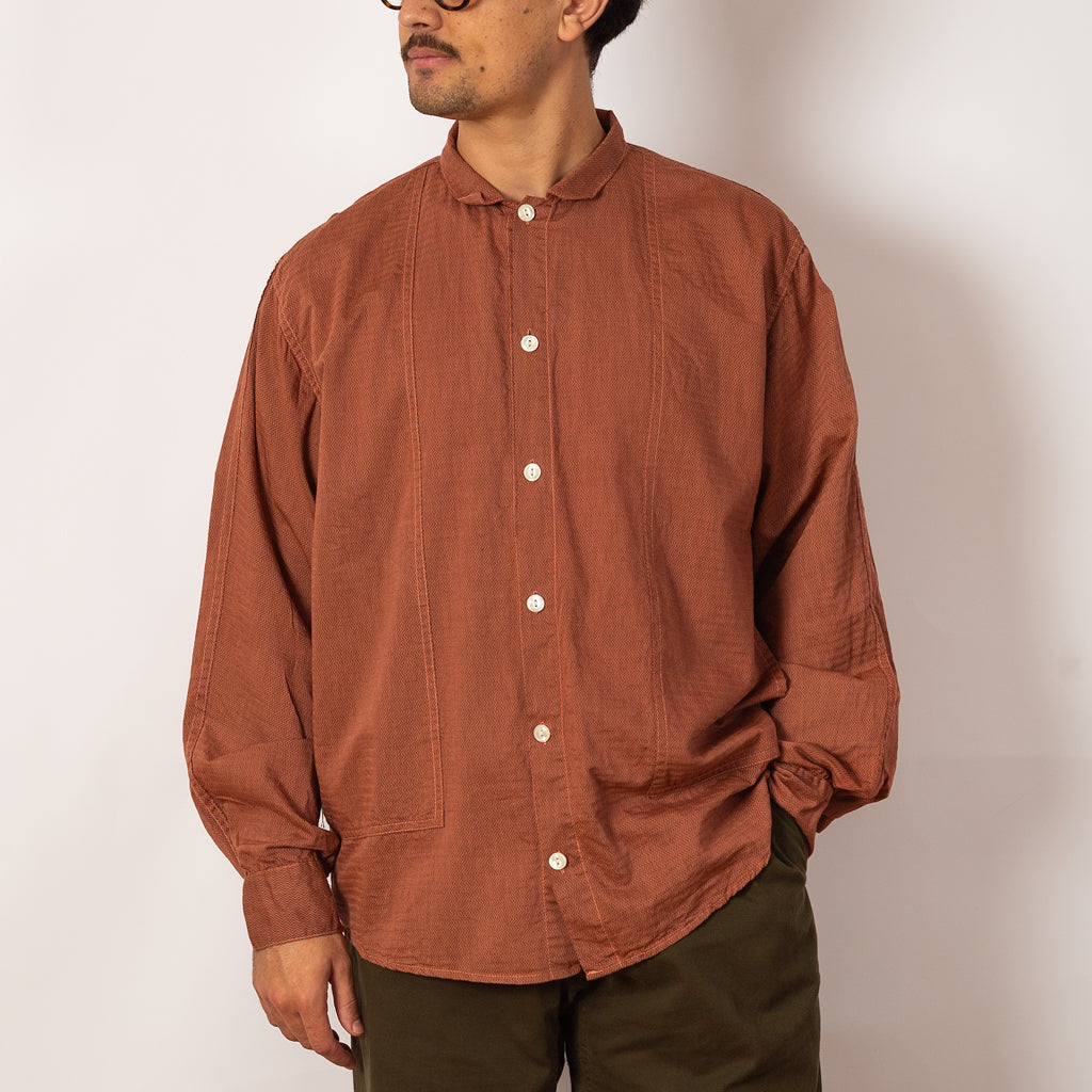 Stole Pocket Butterfly Shirt - Turkey Red Dyed