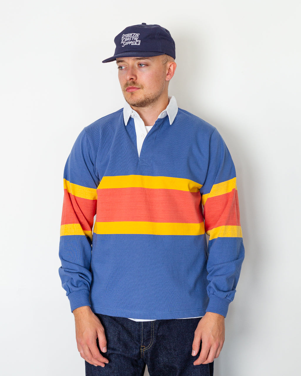 Classic Rugby Shirt - Blue Tri-Stripe
