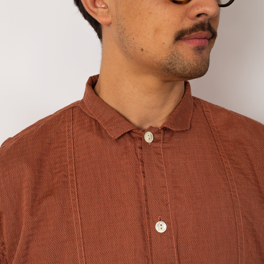 Stole Pocket Butterfly Shirt - Turkey Red Dyed