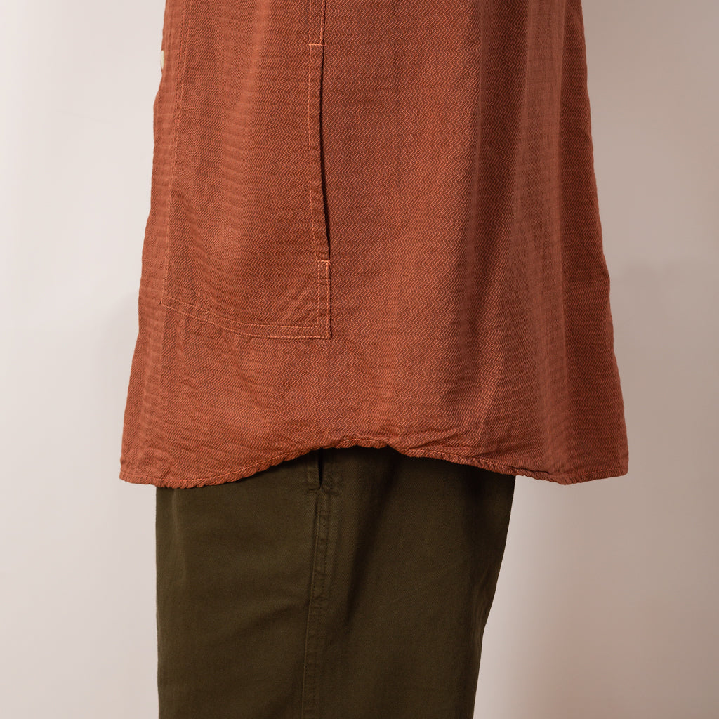 Stole Pocket Butterfly Shirt - Turkey Red Dyed