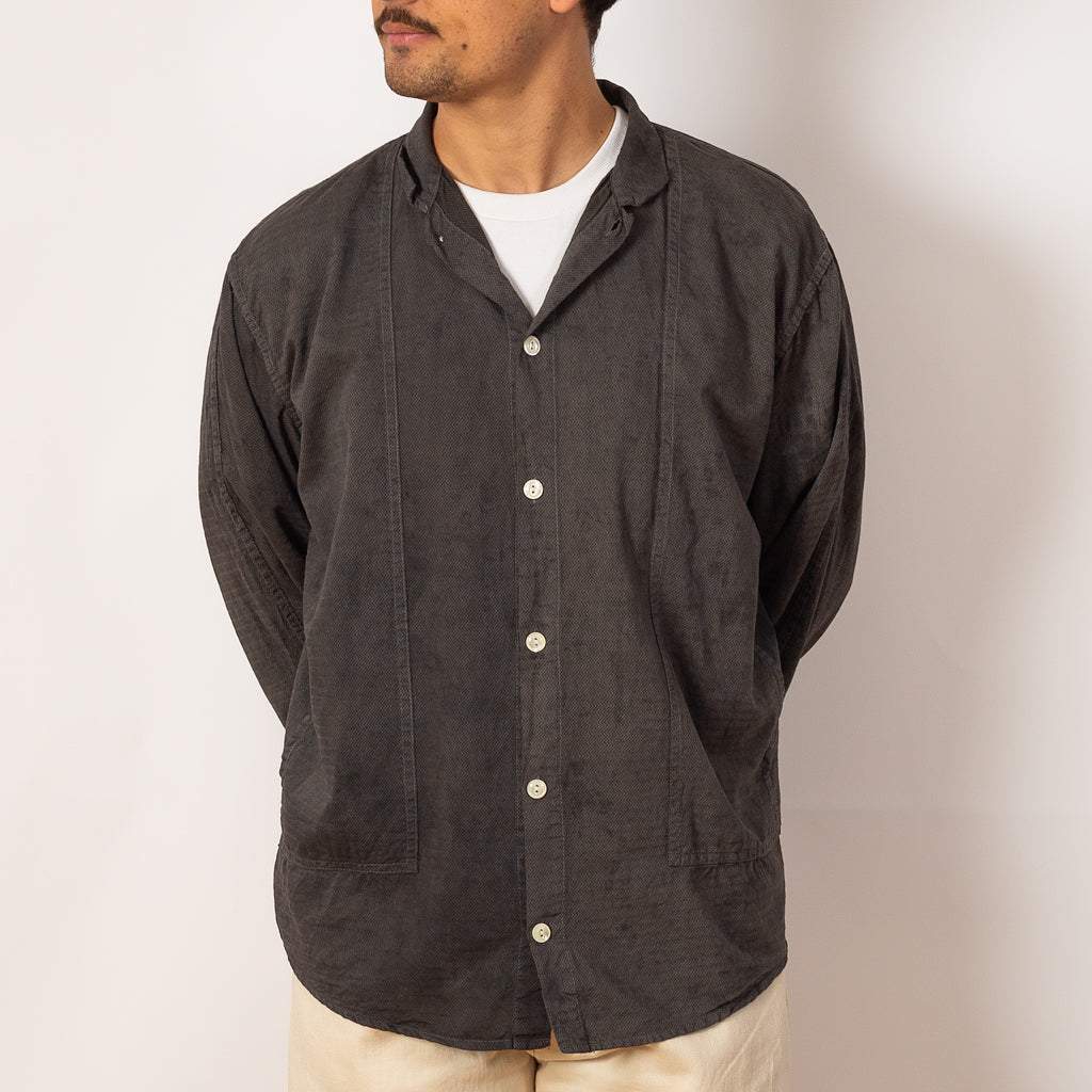 Stole Pocket Butterfly Shirt - Chestnut Dyed