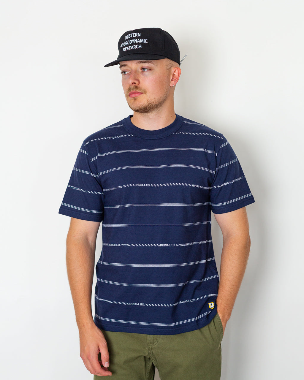 Spellout T-Shirt - Navy/Milk