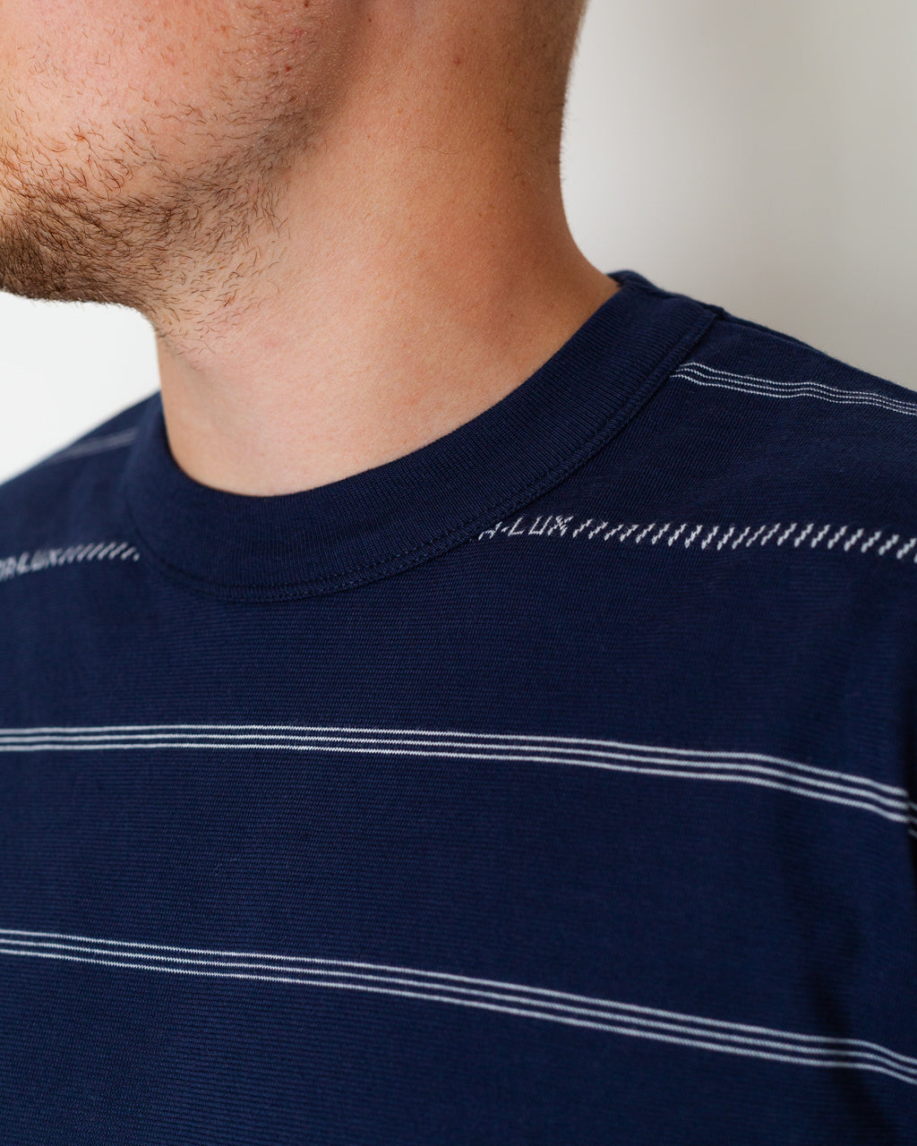 Spellout T-Shirt - Navy/Milk
