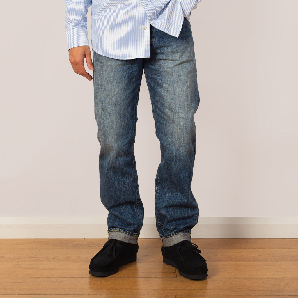 13.5oz Denim 5 Pocket Monkey Cisco - Wash