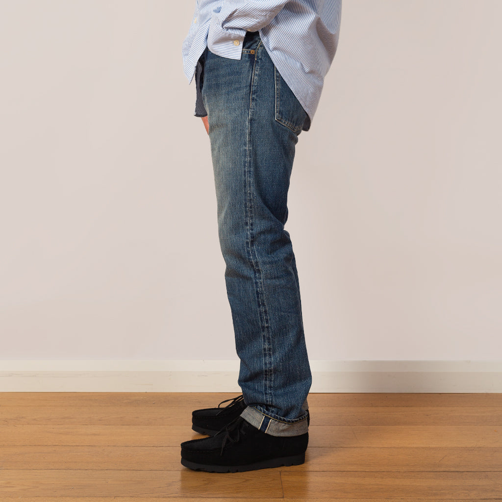 13.5oz Denim 5 Pocket Monkey Cisco - Wash