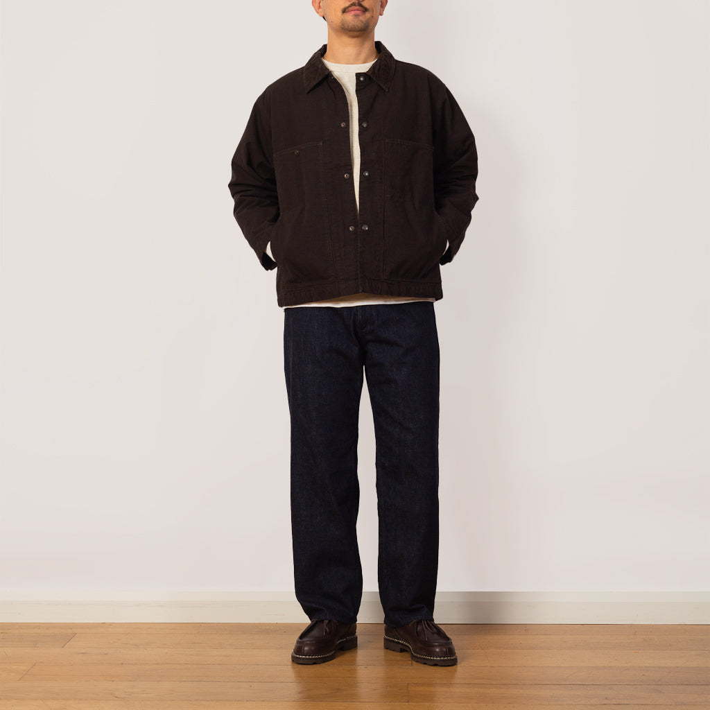 Quilted Coverall Jacket - Muddy Black