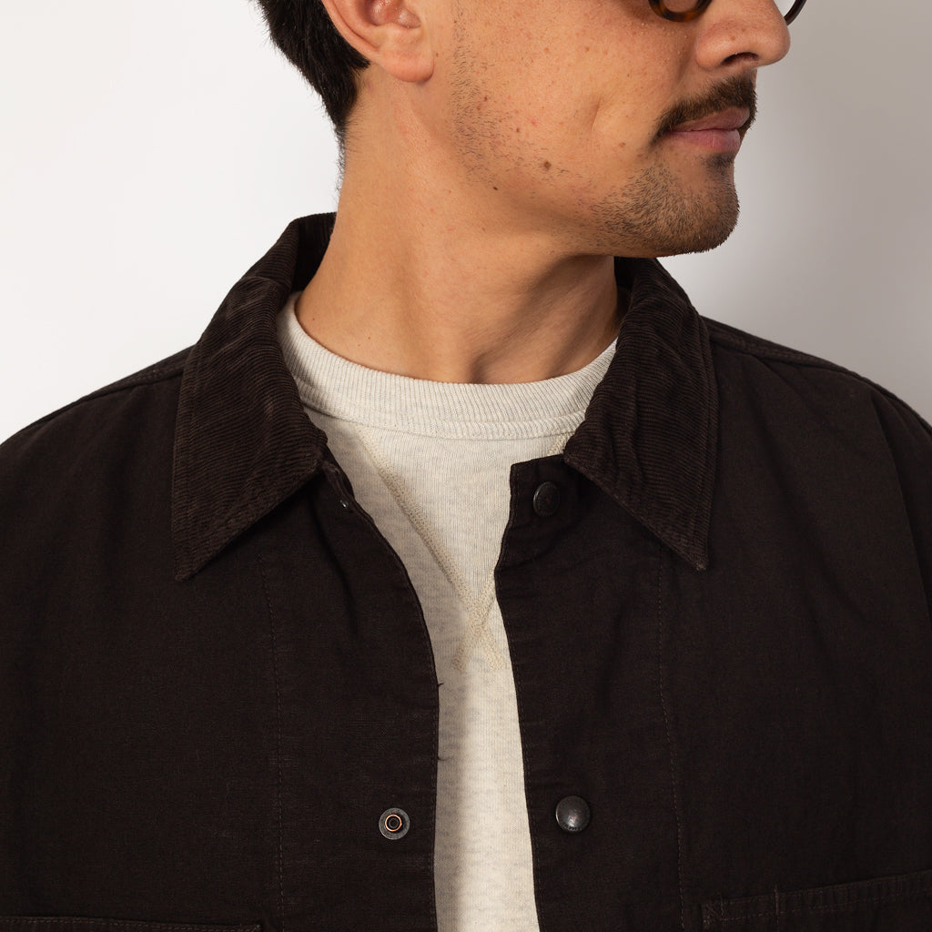 Quilted Coverall Jacket - Muddy Black