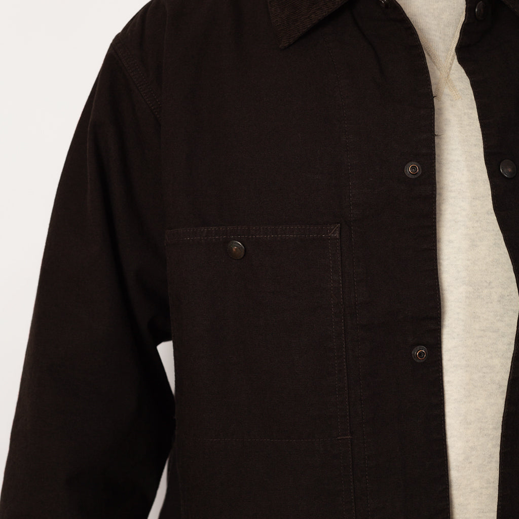 Quilted Coverall Jacket - Muddy Black