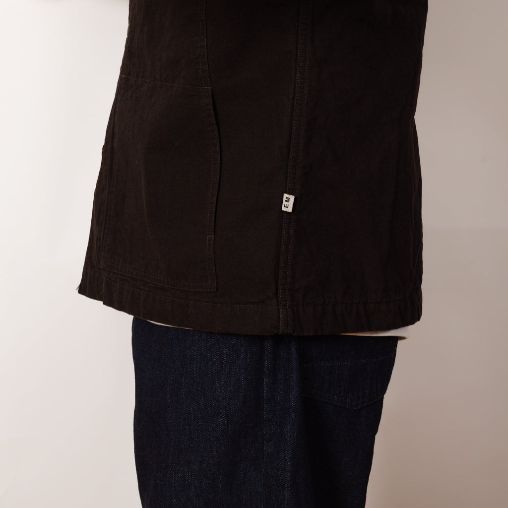 Quilted Coverall Jacket - Muddy Black