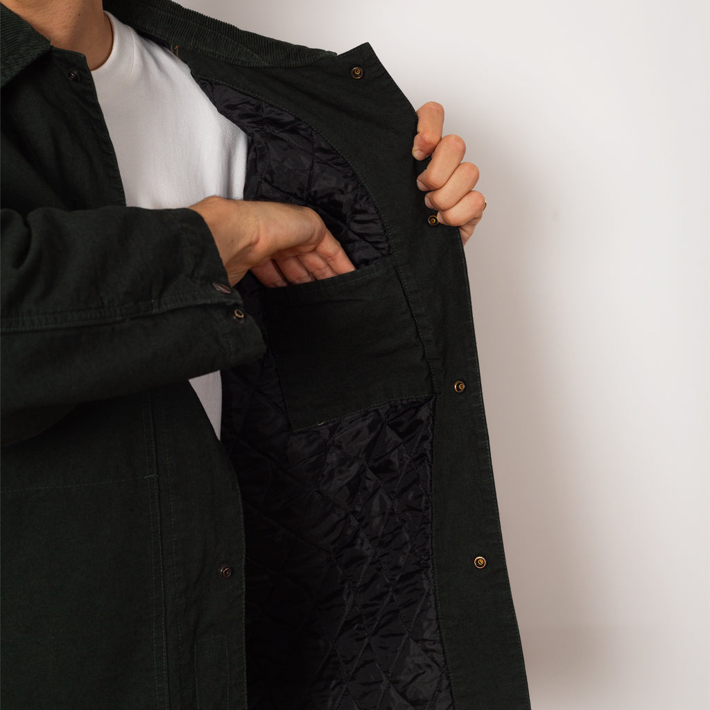 Quilted Coverall Jacket - Seaweed | Ends and Means | Peggs & son.