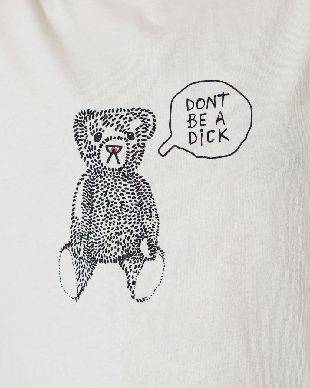 California Cotton Teddy Bear Tee - Vintage White