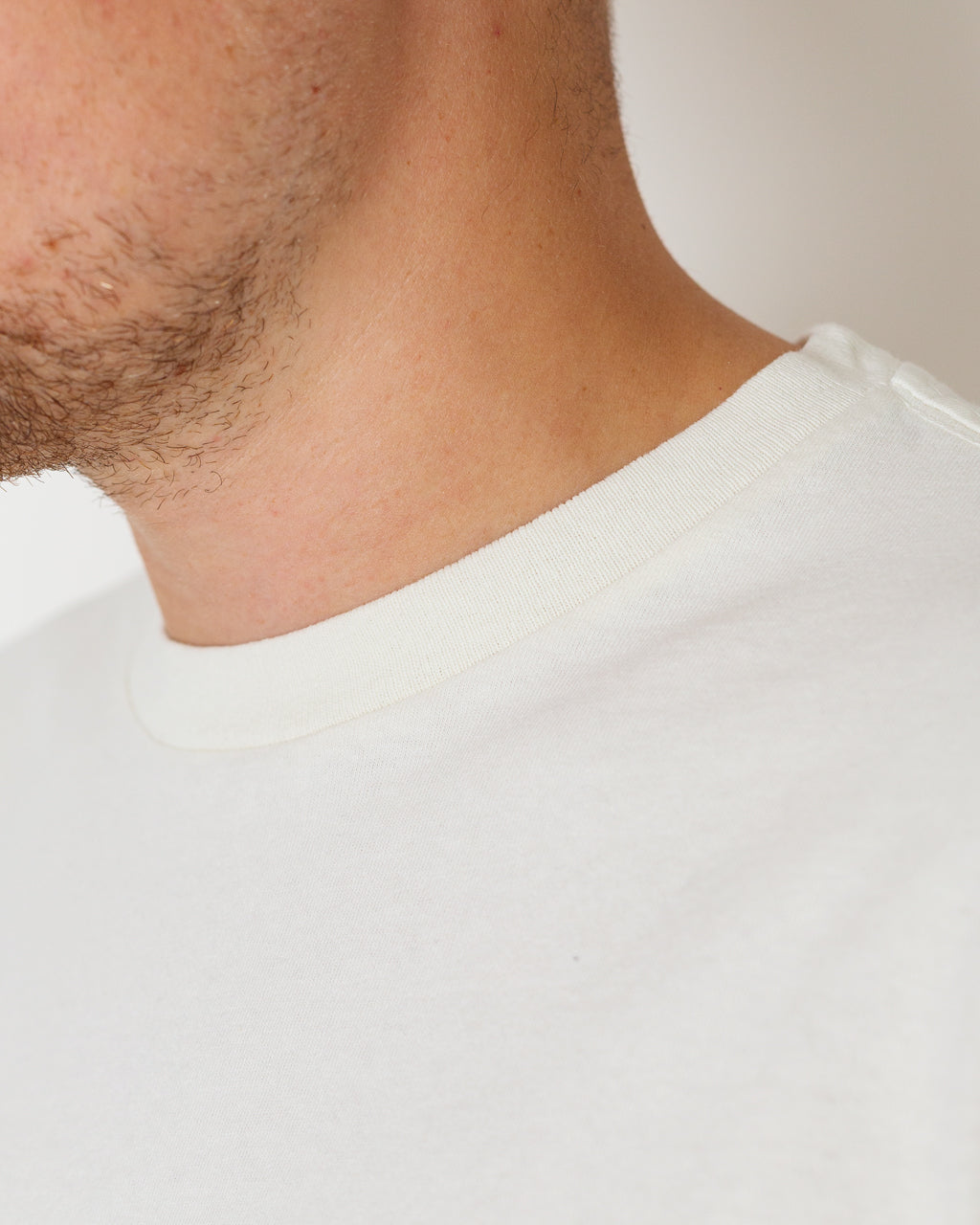 California Cotton Teddy Bear Tee - Vintage White