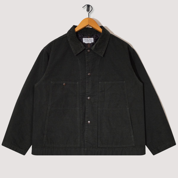 ジャケット・アウター ends and means quilted cover all Quilted Coverall Jacket - Seaweed | Ends and Means | Peggs & son.