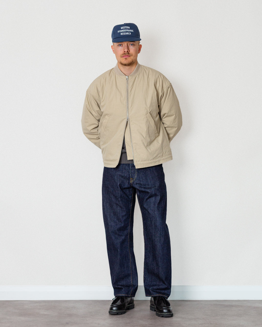Basement Bomber Jacket - Stone | You Must Create | Peggs & son.