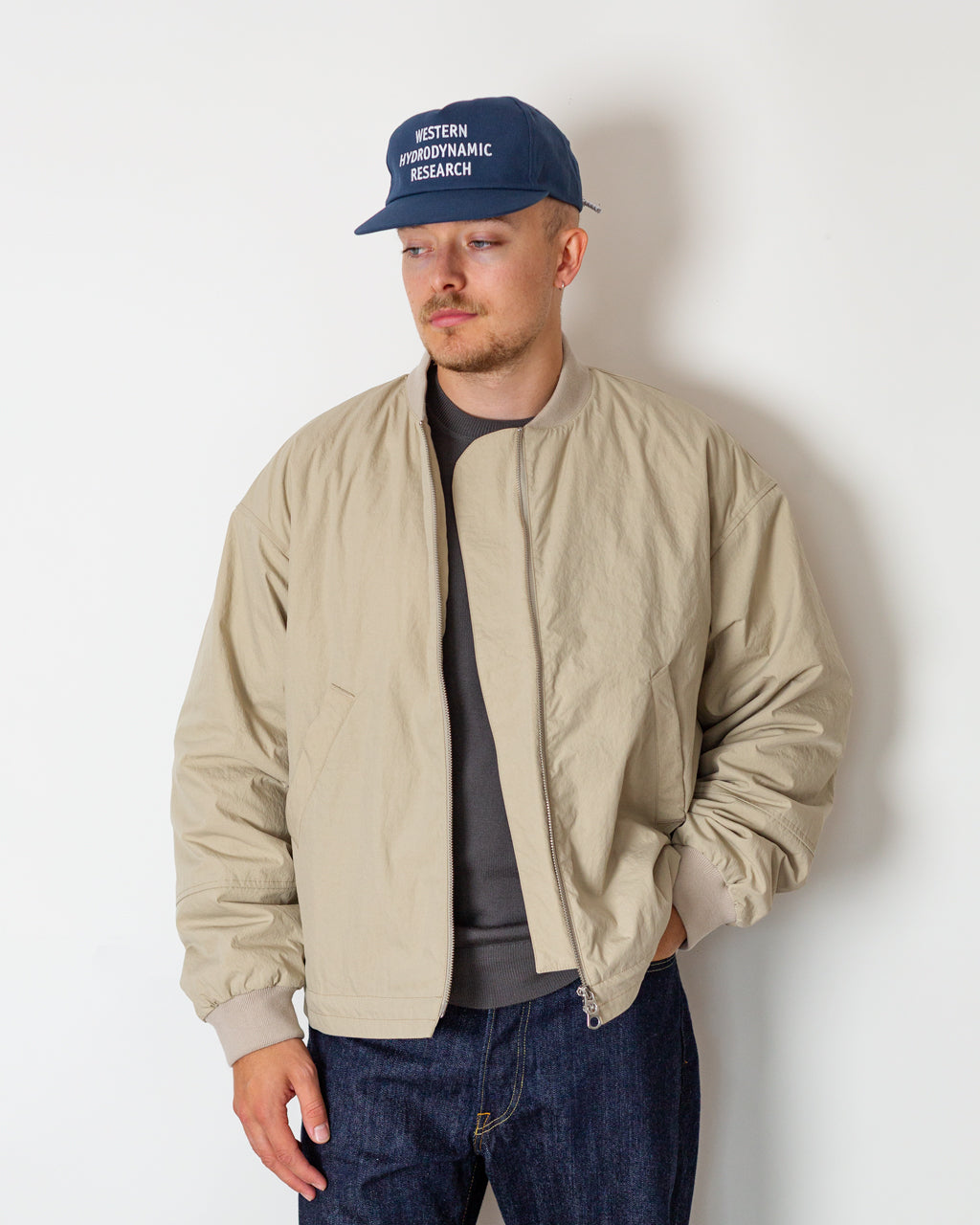 Basement Bomber Jacket - Stone
