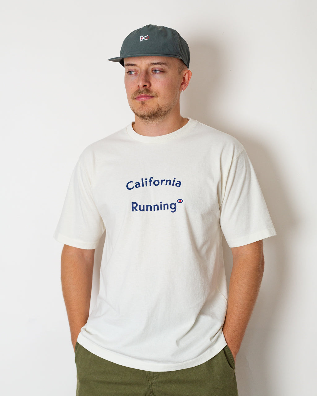 California Cotton Staff Tee - Vintage White