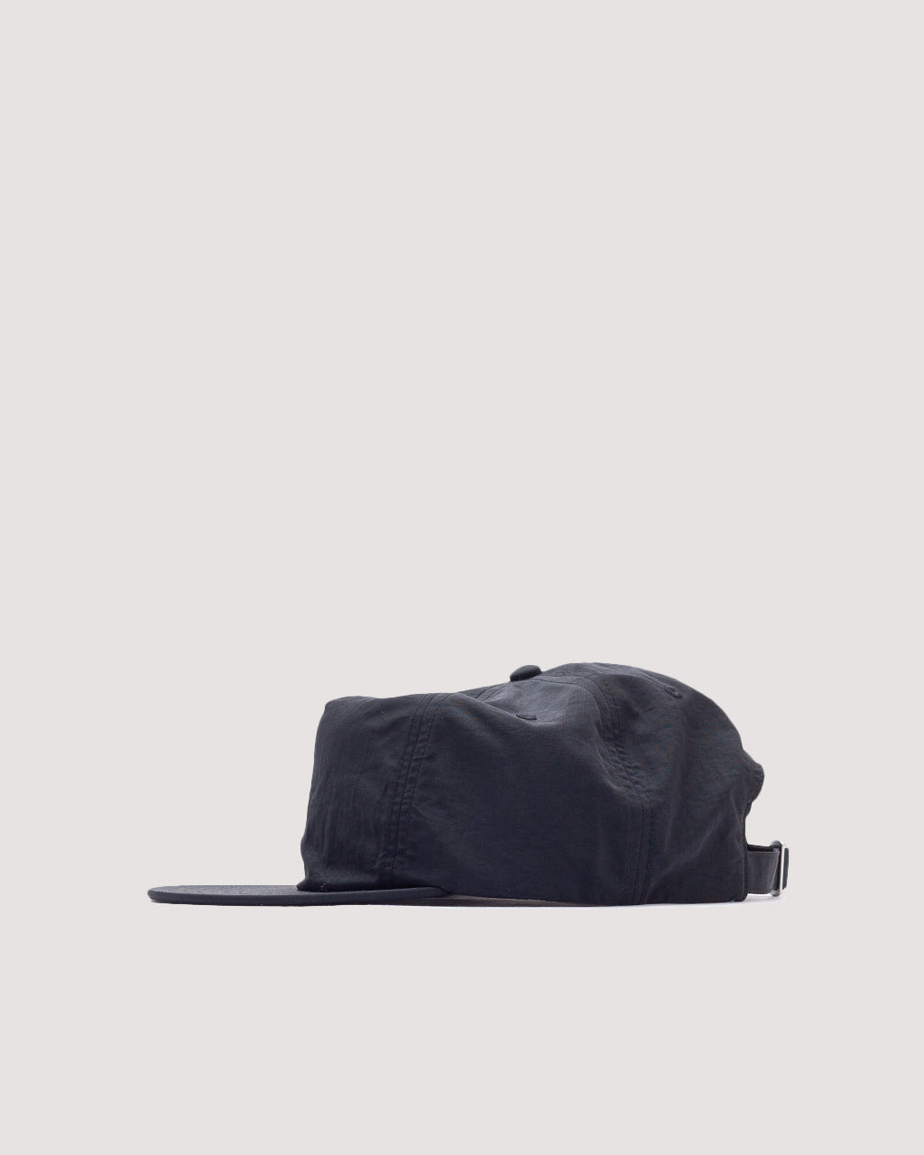 Paneled Nylon Hat - Black