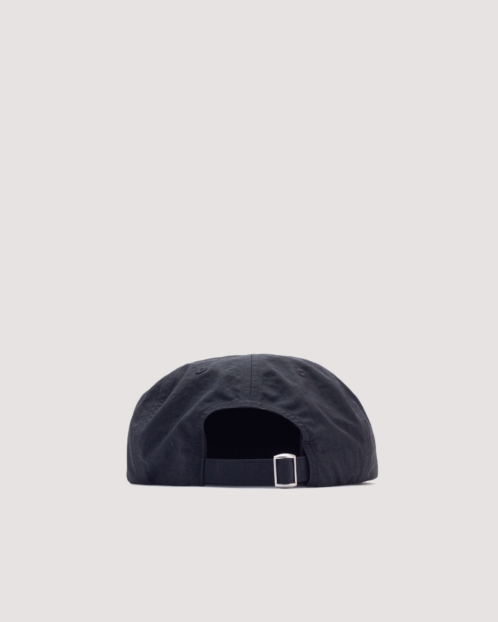 Paneled Nylon Hat - Black