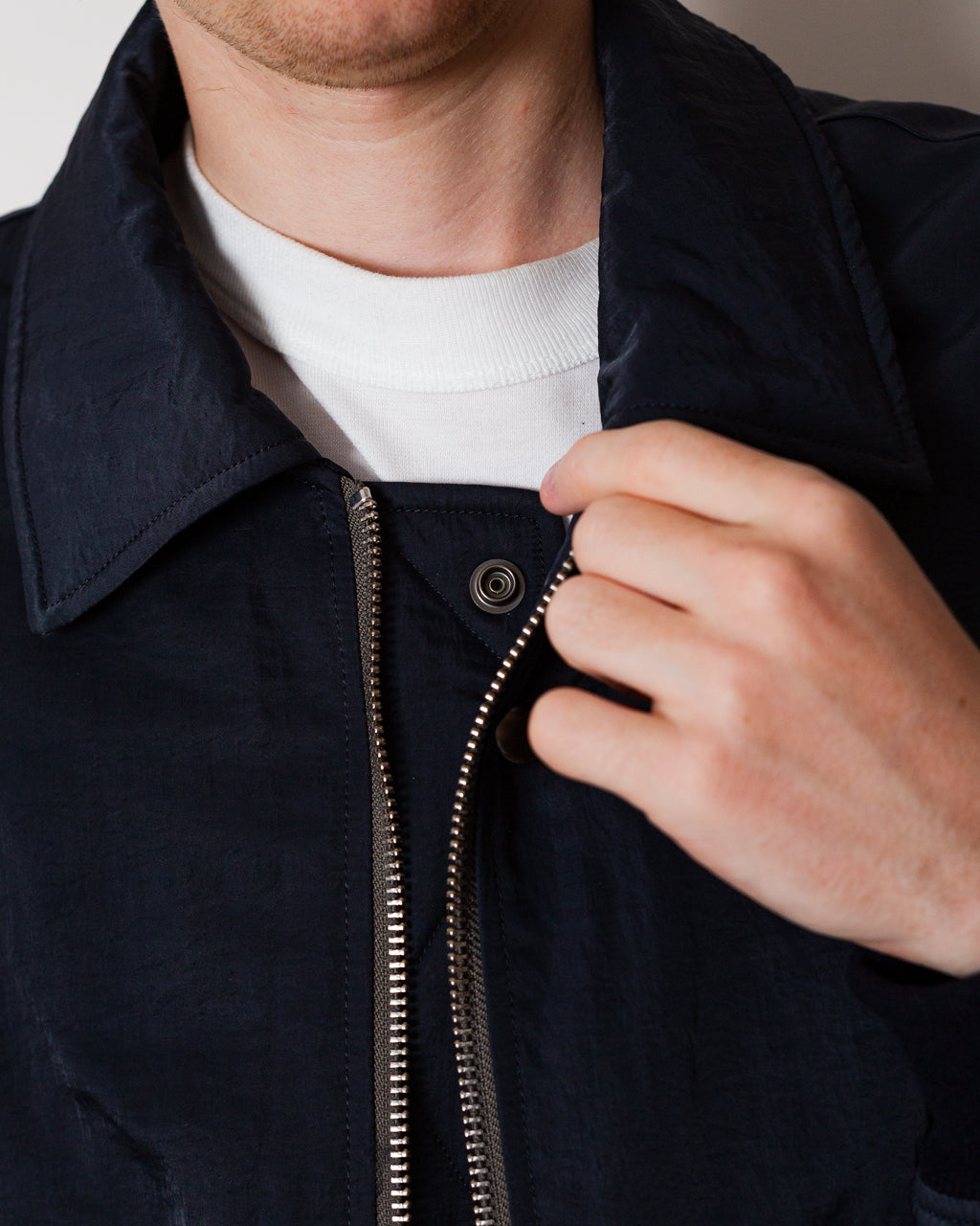 Airborne Nylon Padding Jacket - Navy