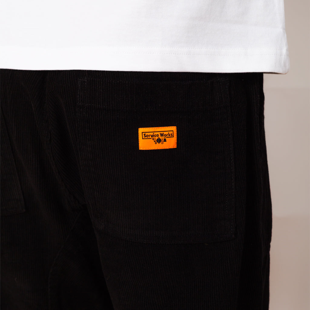 Cord Chef Pant - Black