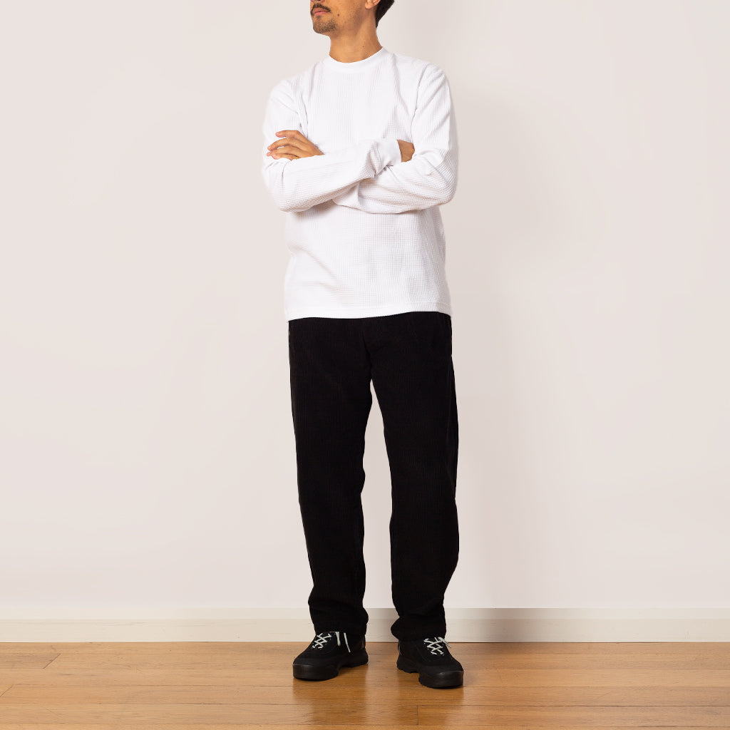 Thermal Waffle LS Tee - White