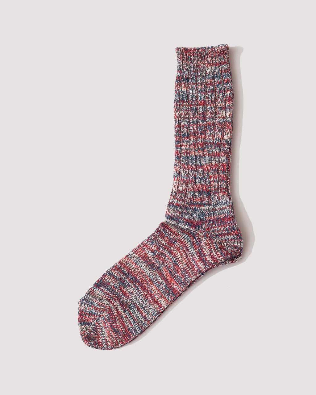 5 Colour Mix Crew Sock - Oatmeal