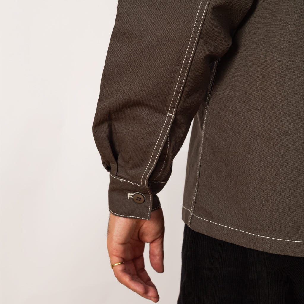 CPO Shirt - Charcoal Bedford