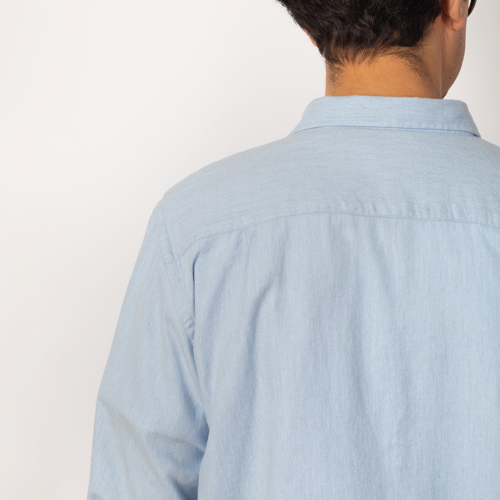 Square Pocket Shirt - Light Blue