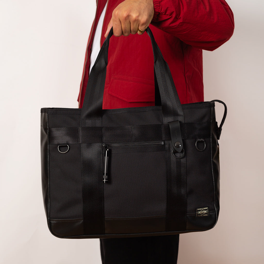 Heat Tote Bag - Black | Porter - Yoshida & Co. | Peggs & son.