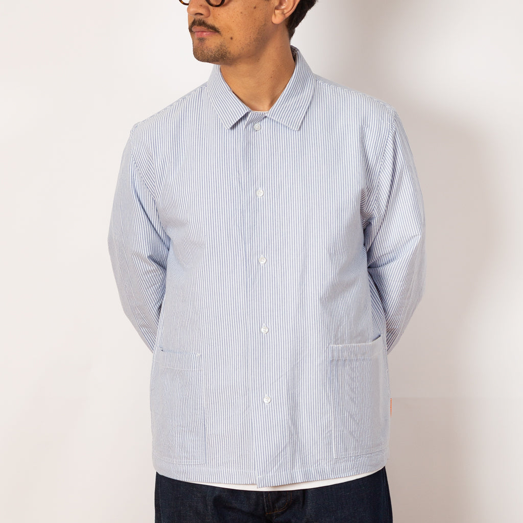 Waiter Shirt - Oxford Blue Stripe