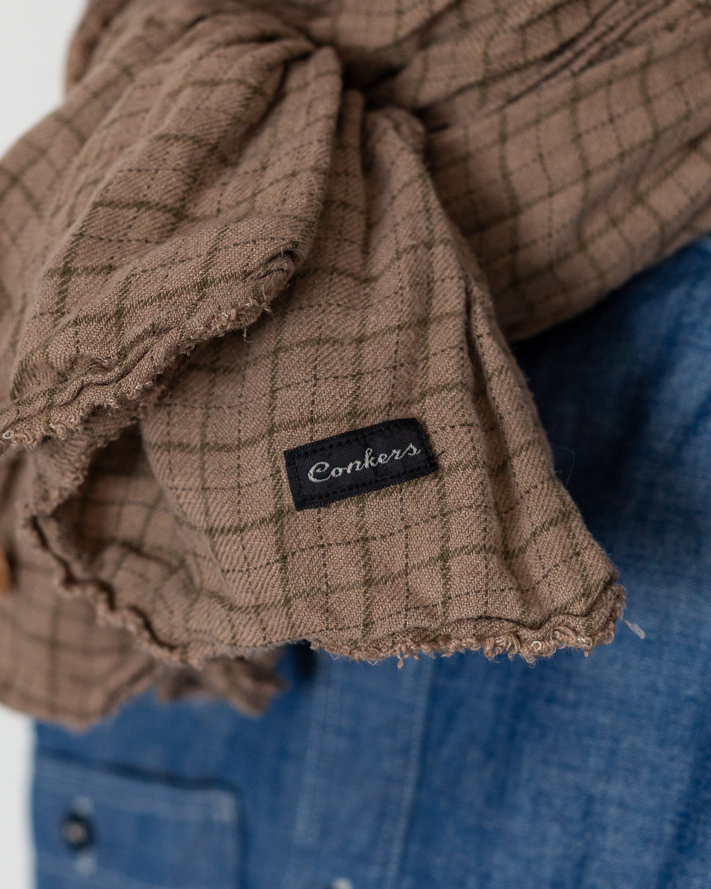 Knot Scarf - Brown Overdye