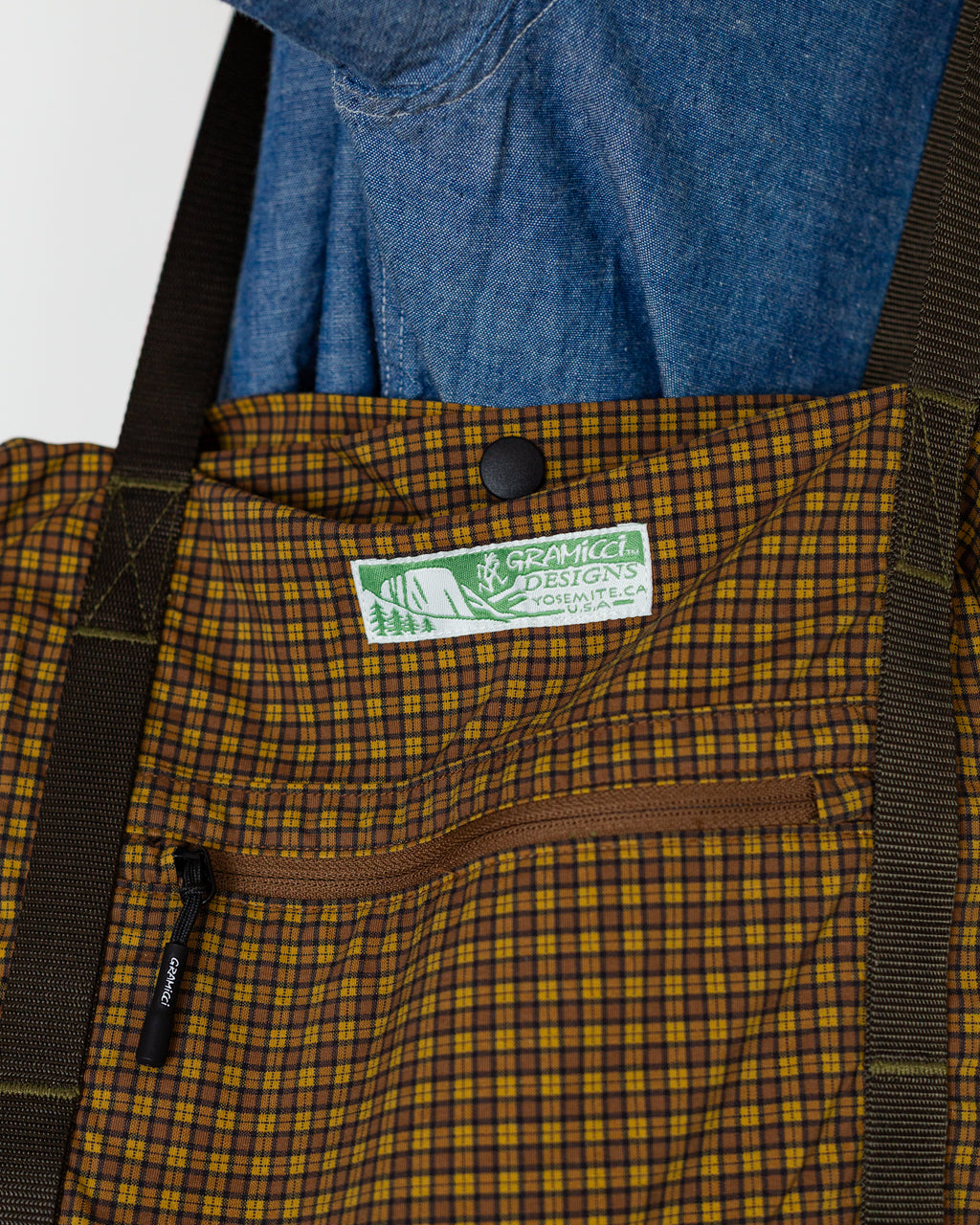 Utility Tote Bag - Brown Check