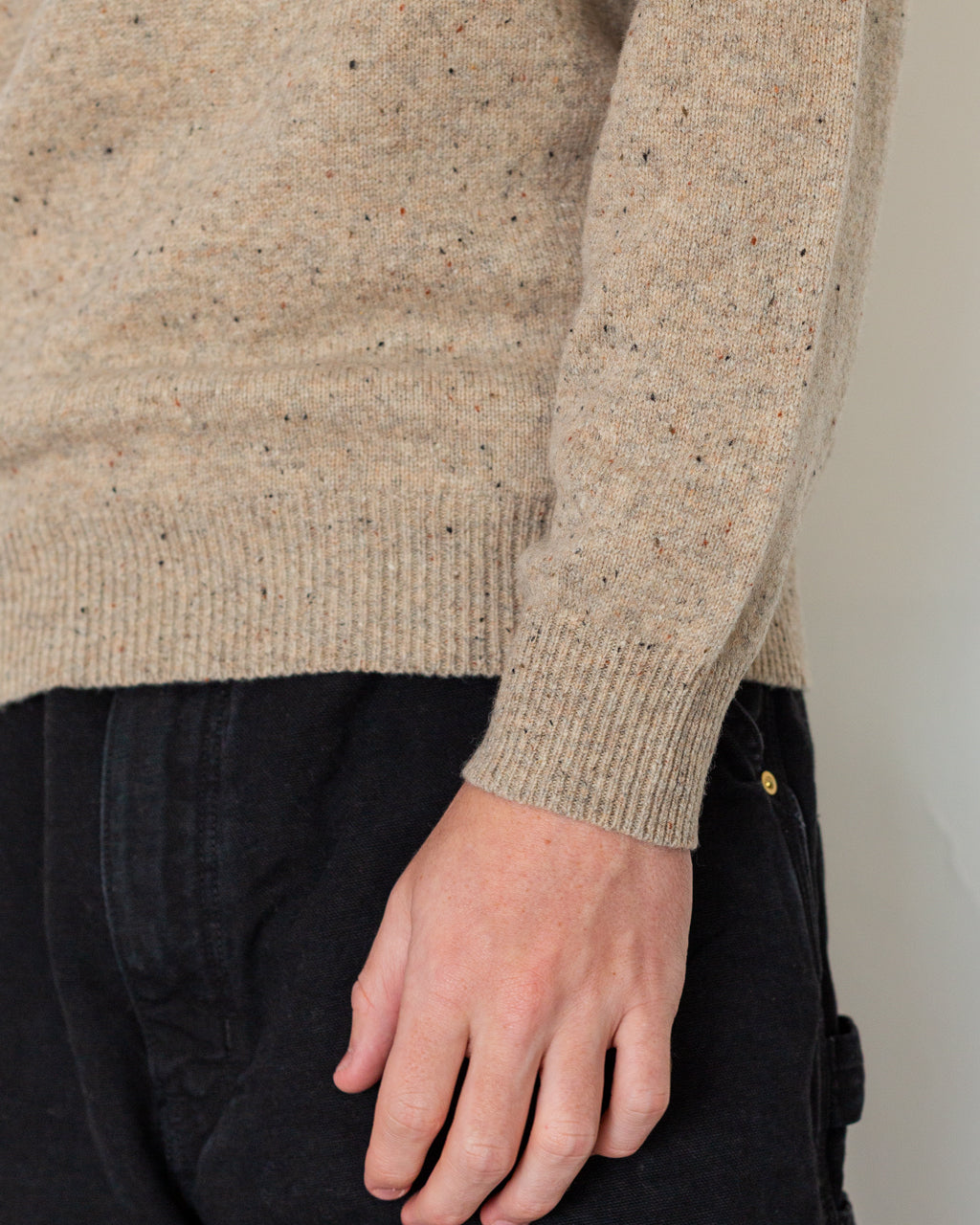 Knit Polo Nep 9G - Beige