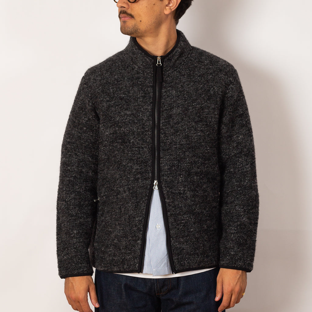 Climbing Jacket - Six Wool Fleece Black