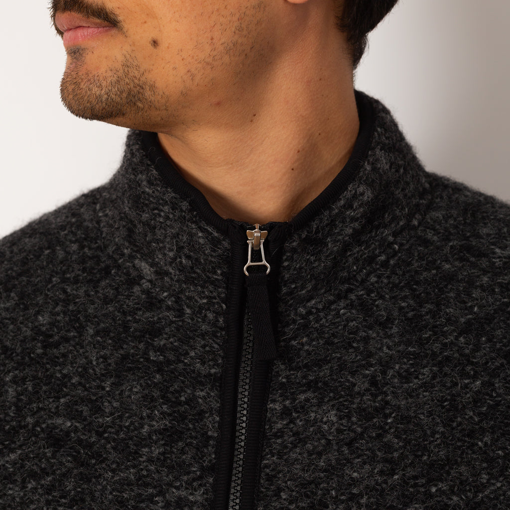 Climbing Jacket - Six Wool Fleece Black