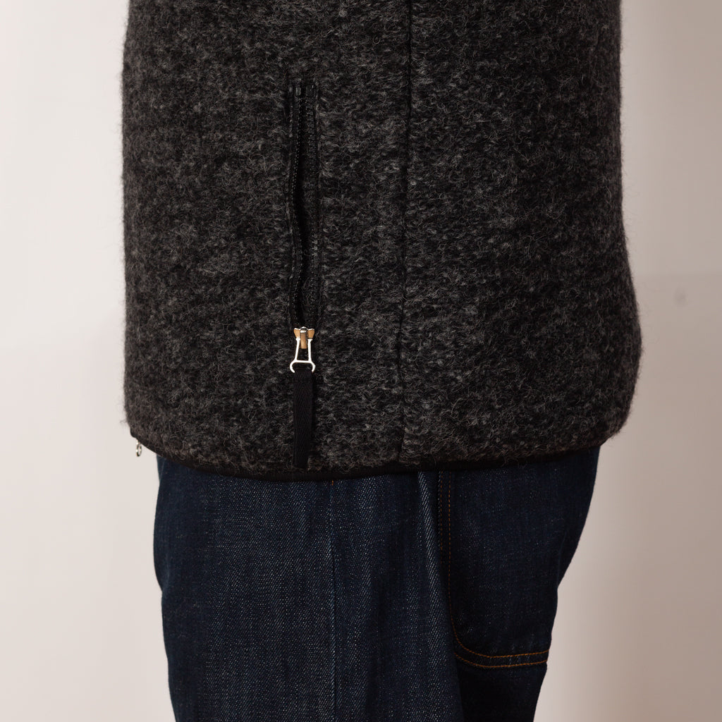 Climbing Jacket - Six Wool Fleece Black