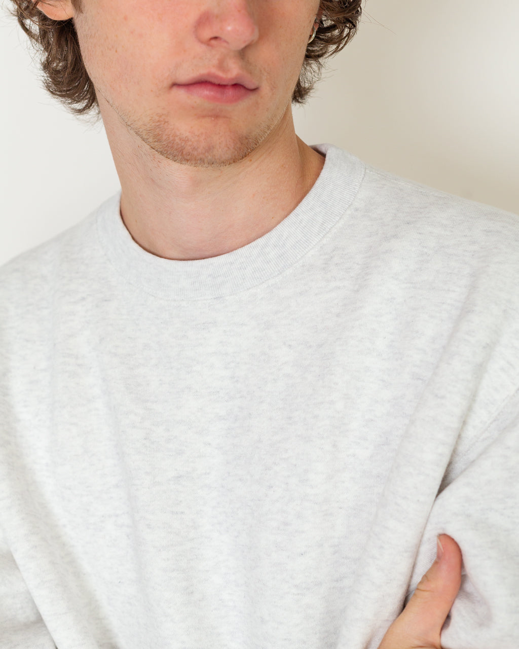 Sweat Crew Raised Back - Ash