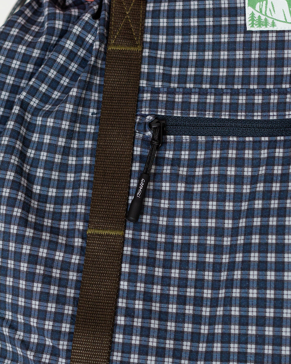 Utility Tote Bag - Navy Check