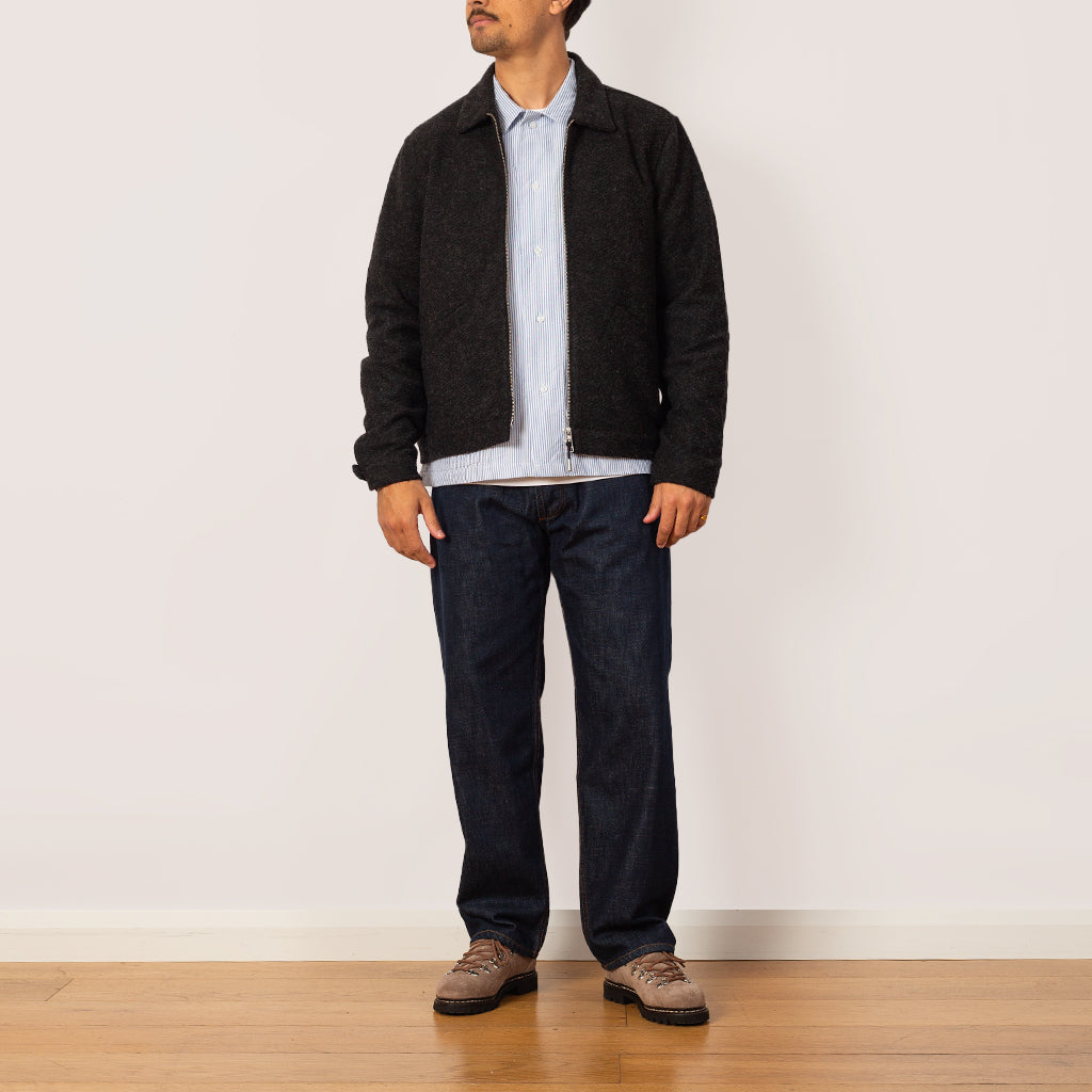 Signal Blouson - Charcoal Wool
