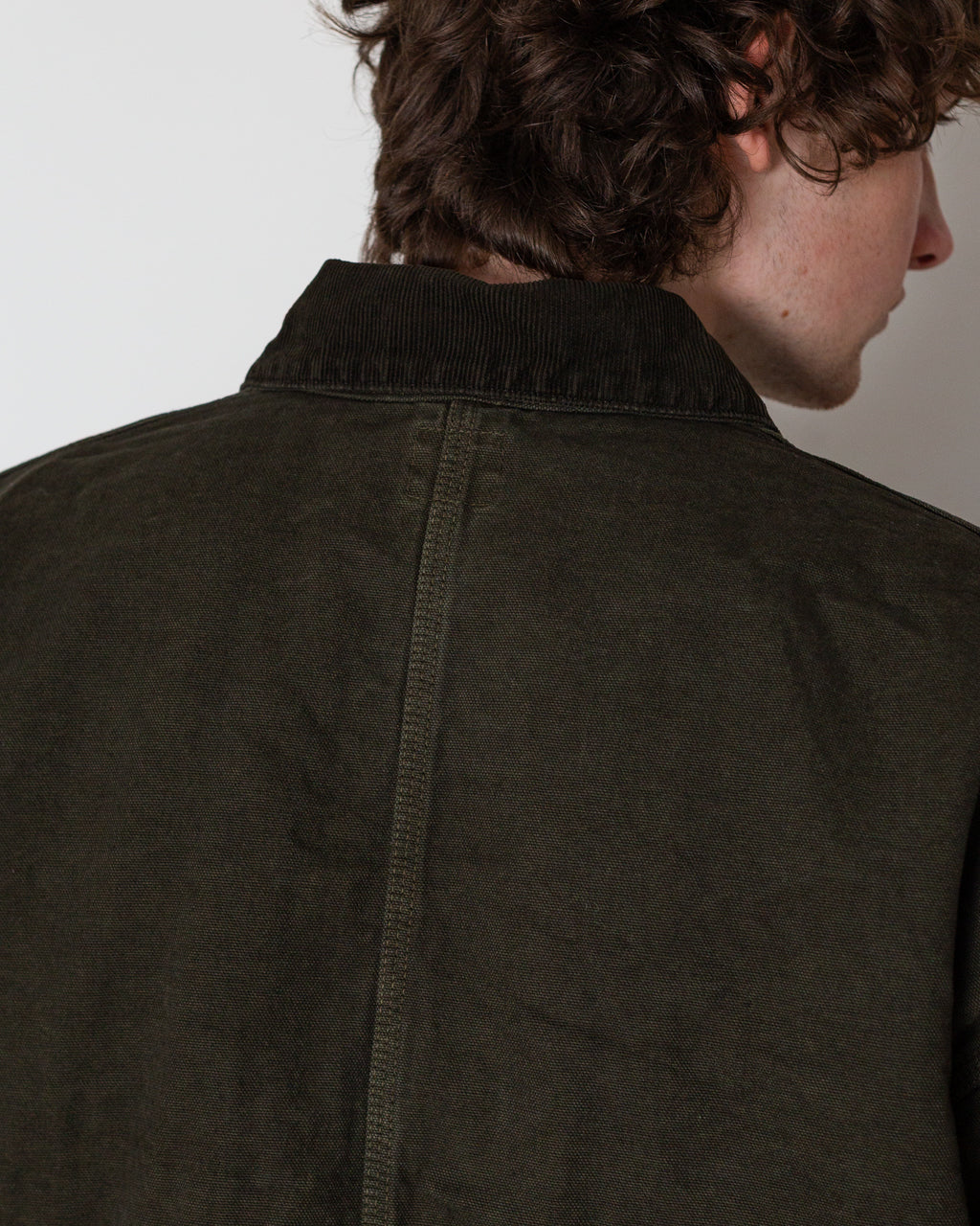 Relaxed Fit Oxford Coverall - Coffee Brown