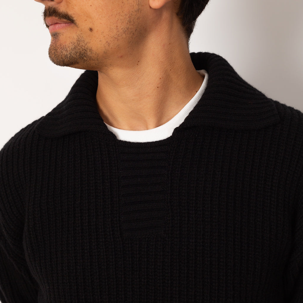 Collar Sweater - Black