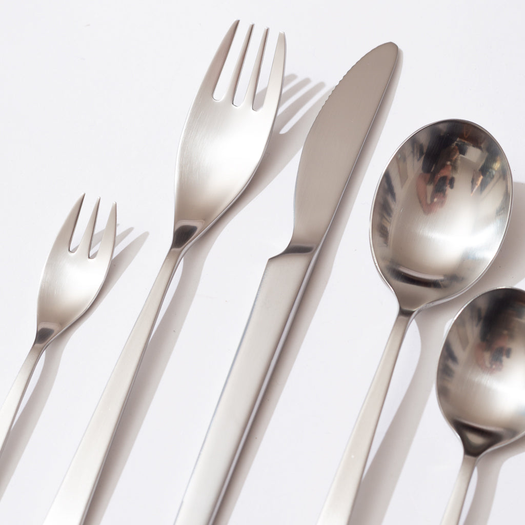 ISAMU KENMOCHI SASA CUTLERY SET - Silver