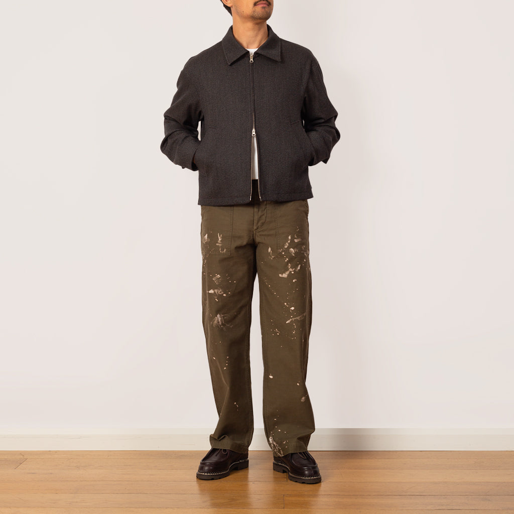 Mail Jacket - Brown Melange Stripe