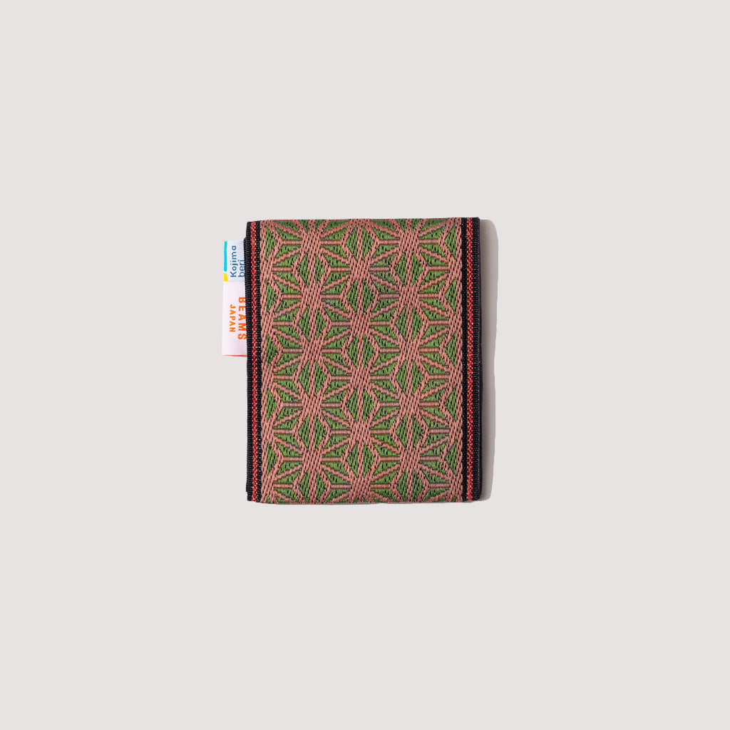 TAKATA X BEAMS JAPAN TATAMI COIN PURSE - Pink Green