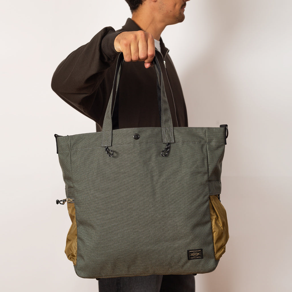 Hype 2-Way Tote Bag - Stone/Grey Sand