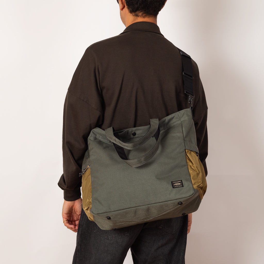 Hype 2-Way Tote Bag - Stone/Grey Sand