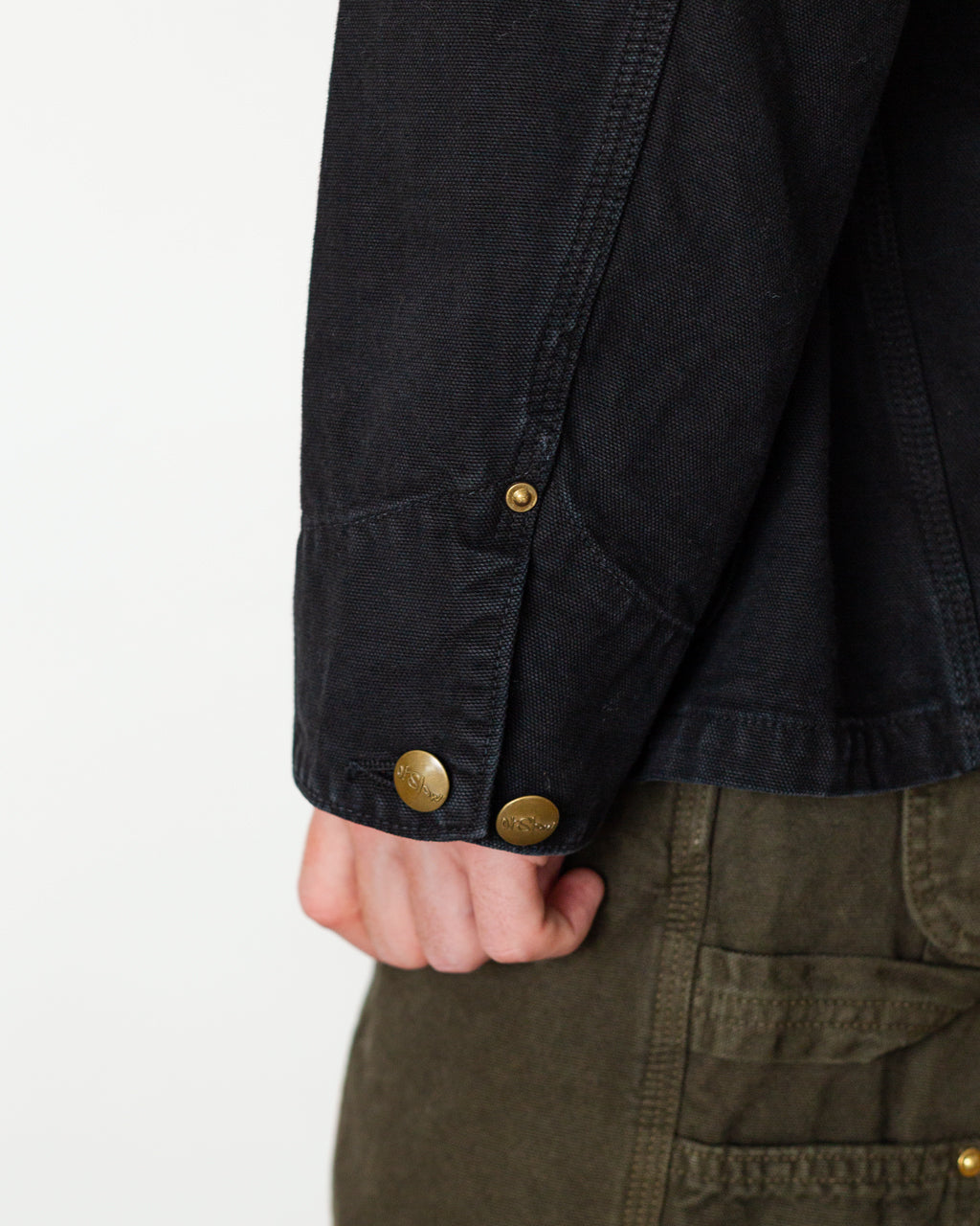 Relaxed Fit Oxford Coverall - Black