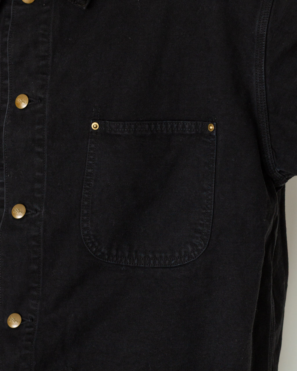 Relaxed Fit Oxford Coverall - Black