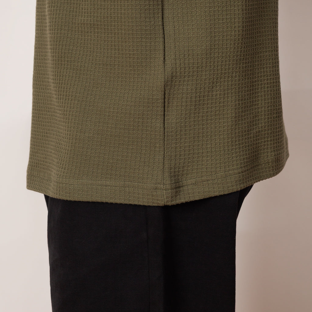 Thermal Waffle LS Tee - Olive