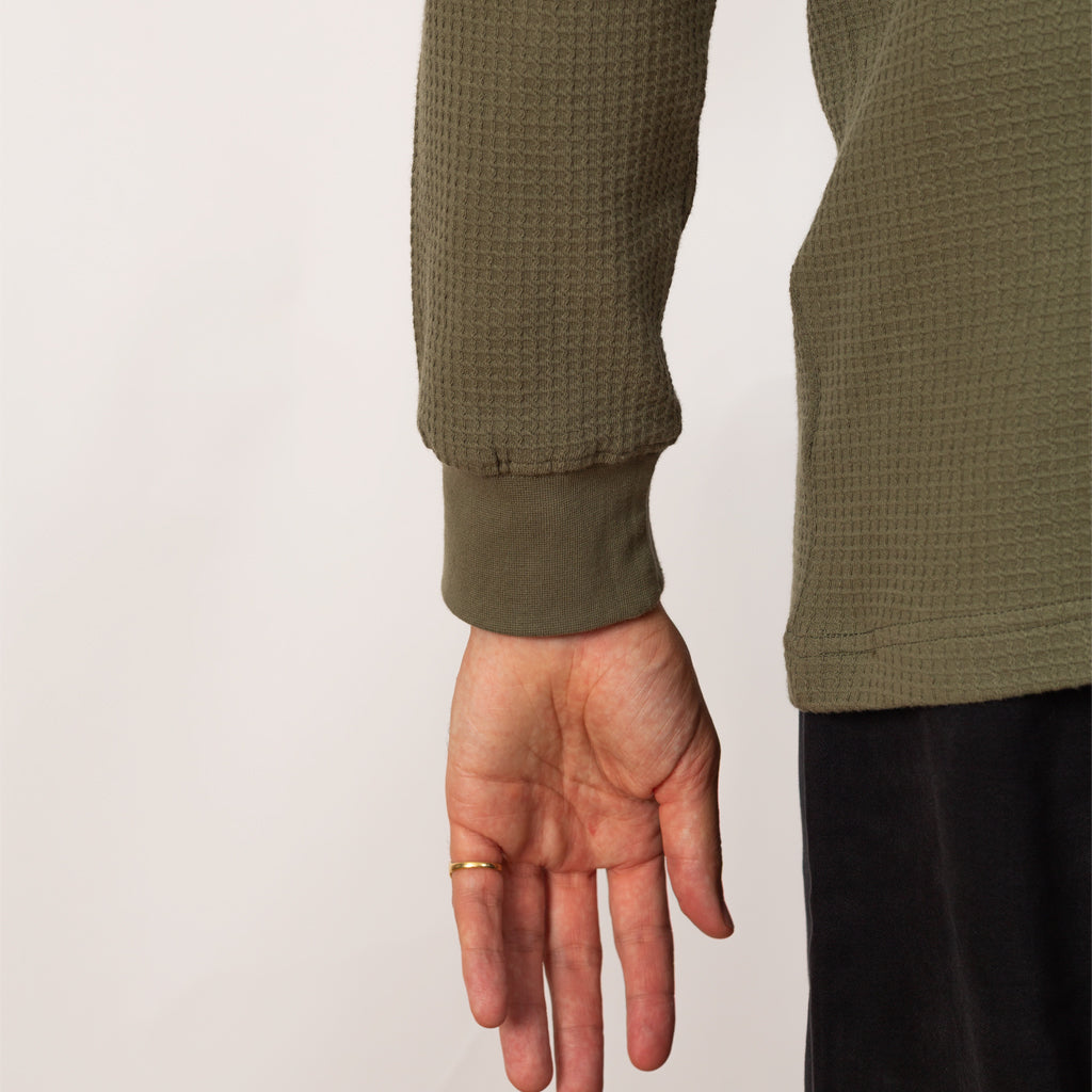 Thermal Waffle LS Tee - Olive